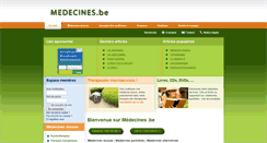 Desktop Screenshot of medecines.be